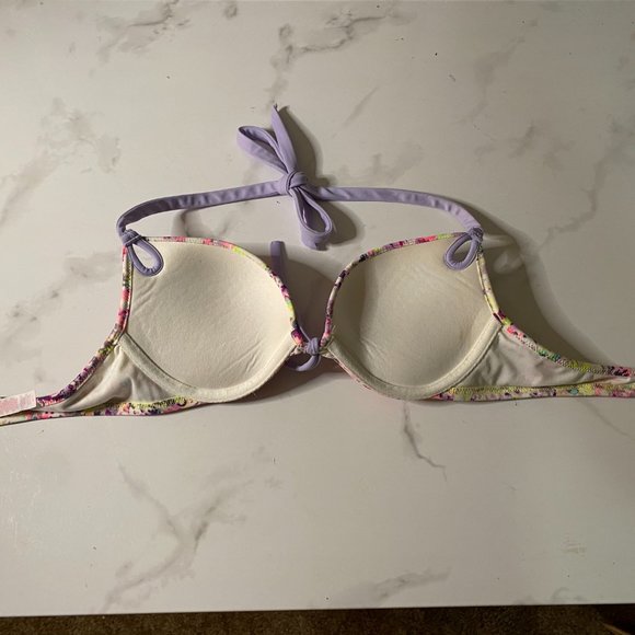 Victorias Secret Bikini The Gorgeous Push Up Floral Womens 32C Medium M Swimsuit - Picture 10 of 12
